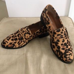 *Never worn* Leopard Print Flat Loafers